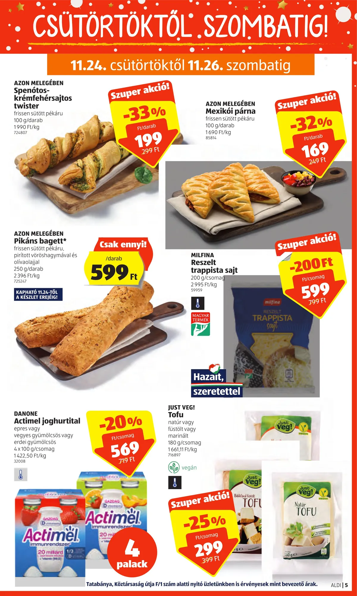 Aldi akciós újság 11.24–11.30 – 5. oldal