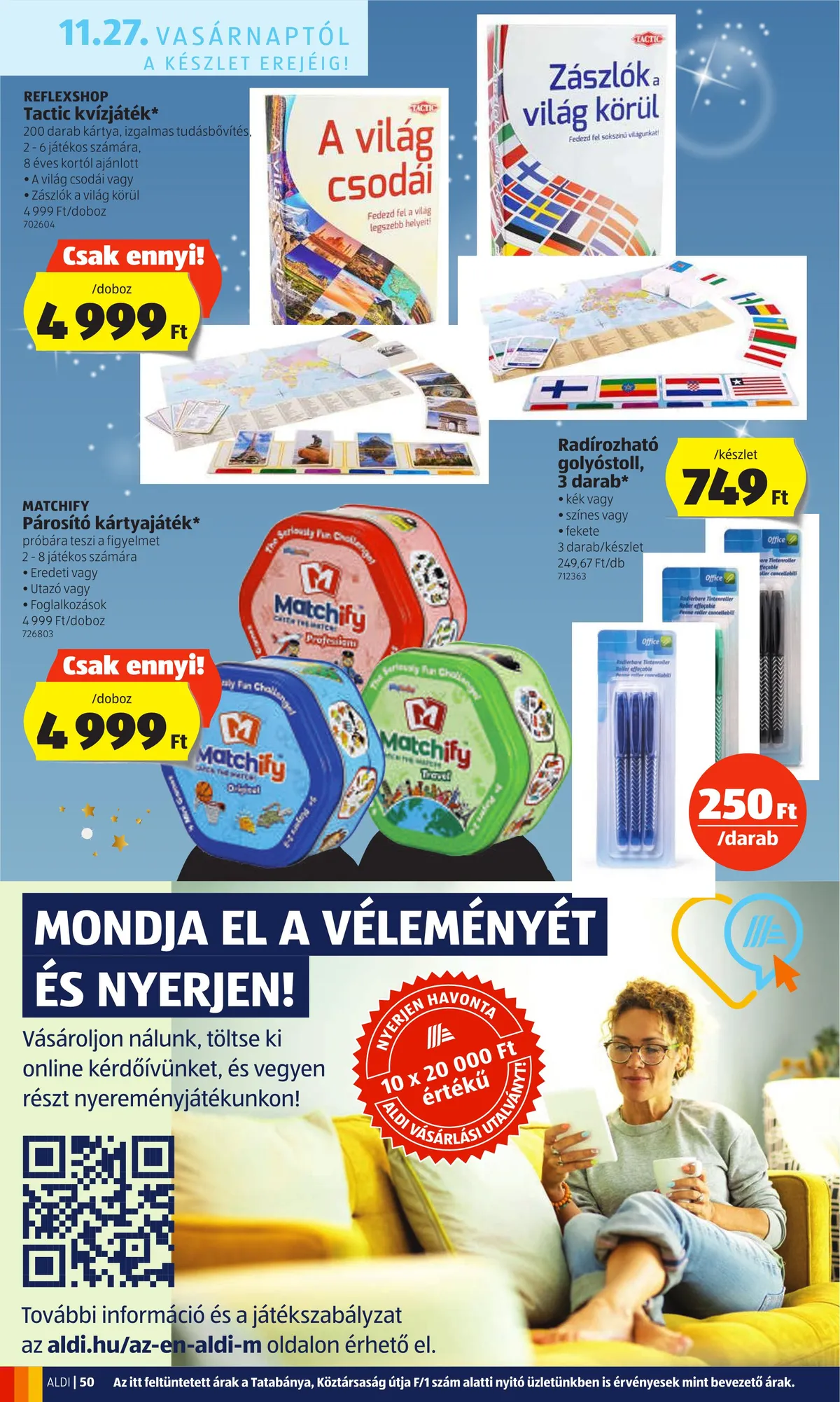 Aldi akciós újság 11.24–11.30 – 50. oldal