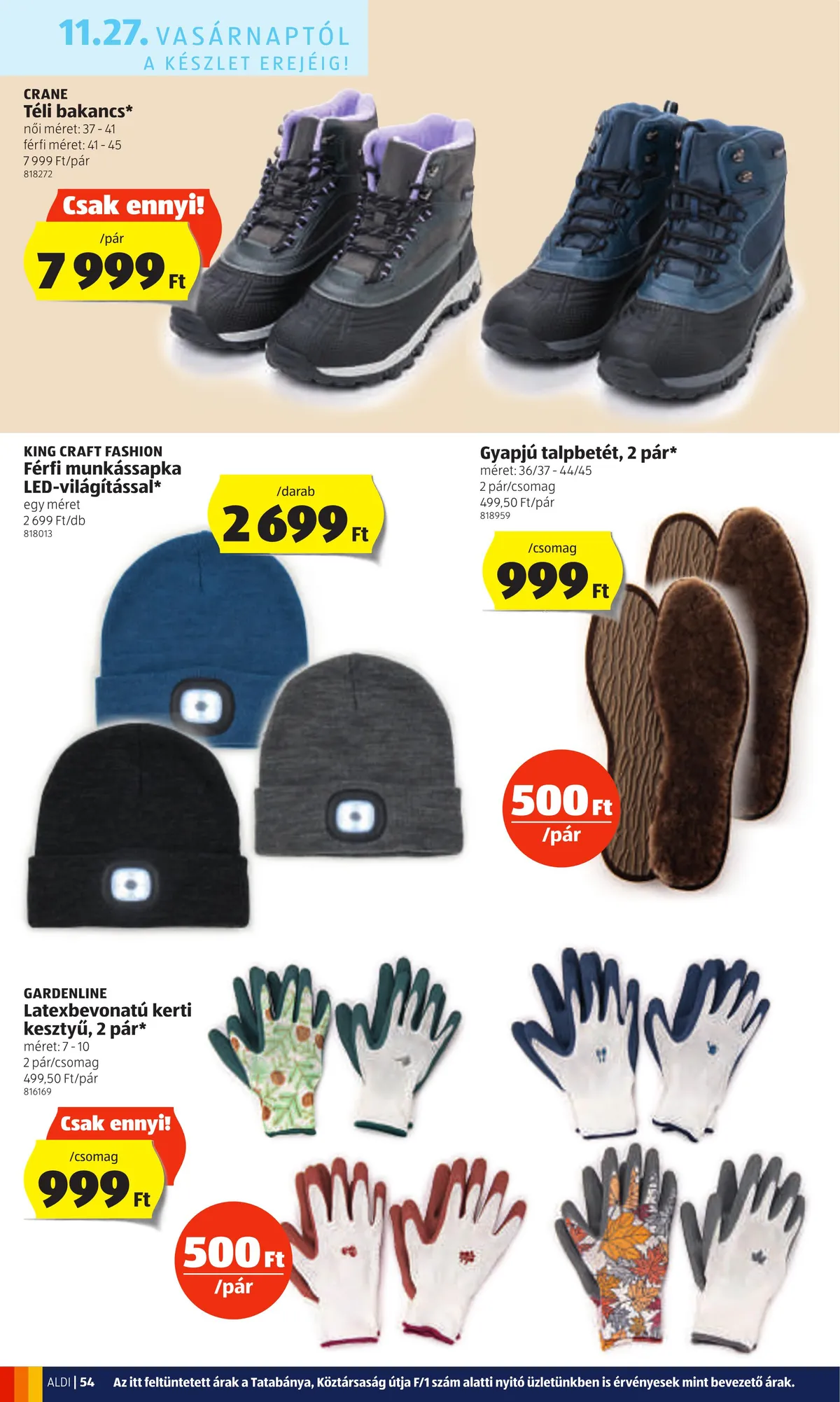Aldi akciós újság 11.24–11.30 – 54. oldal