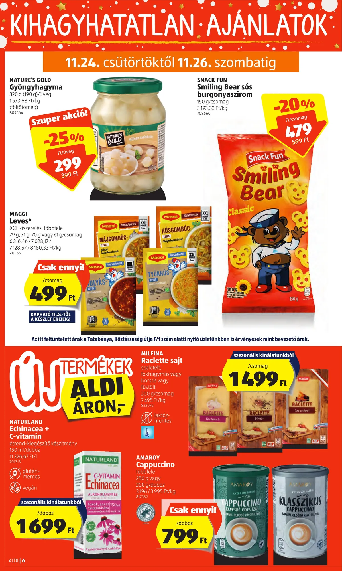 Aldi akciós újság 11.24–11.30 – 6. oldal