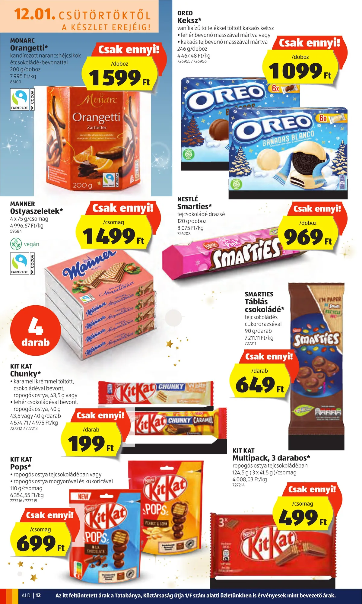 Aldi akciós újság 12.01–12.07 – 12. oldal