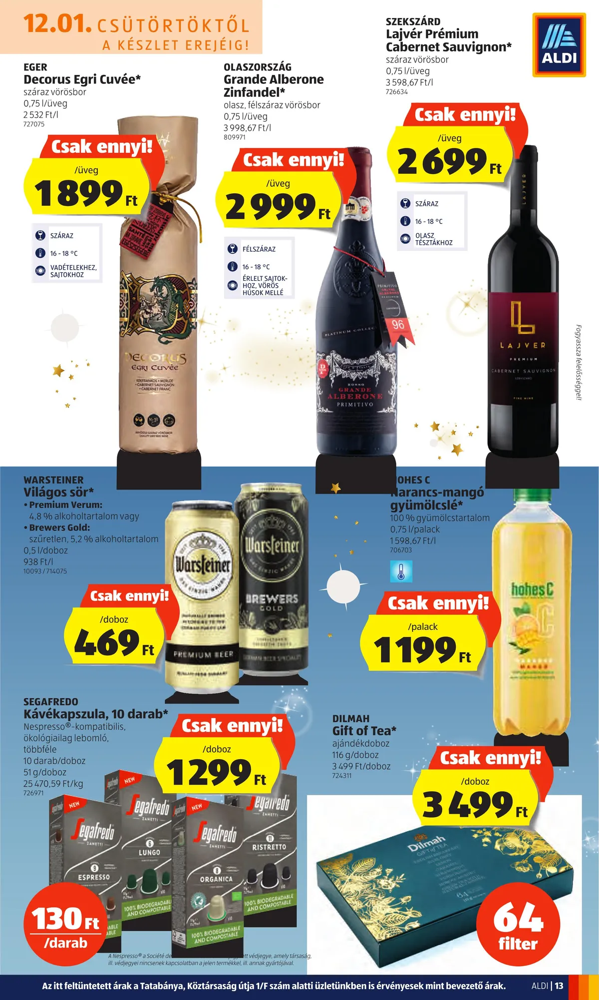 Aldi akciós újság 12.01–12.07 – 13. oldal