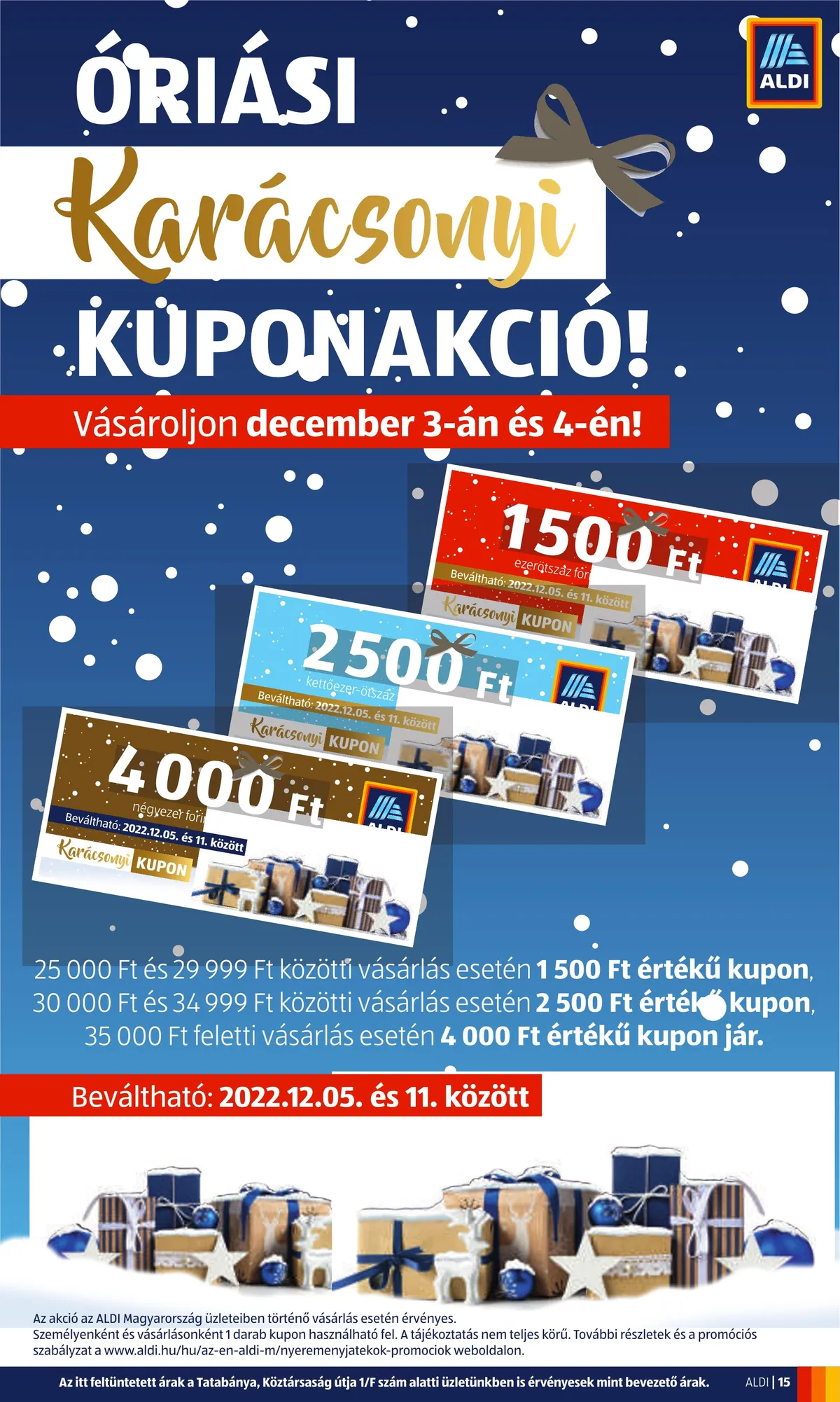 Aldi akciós újság 12.01–12.07 – 15. oldal