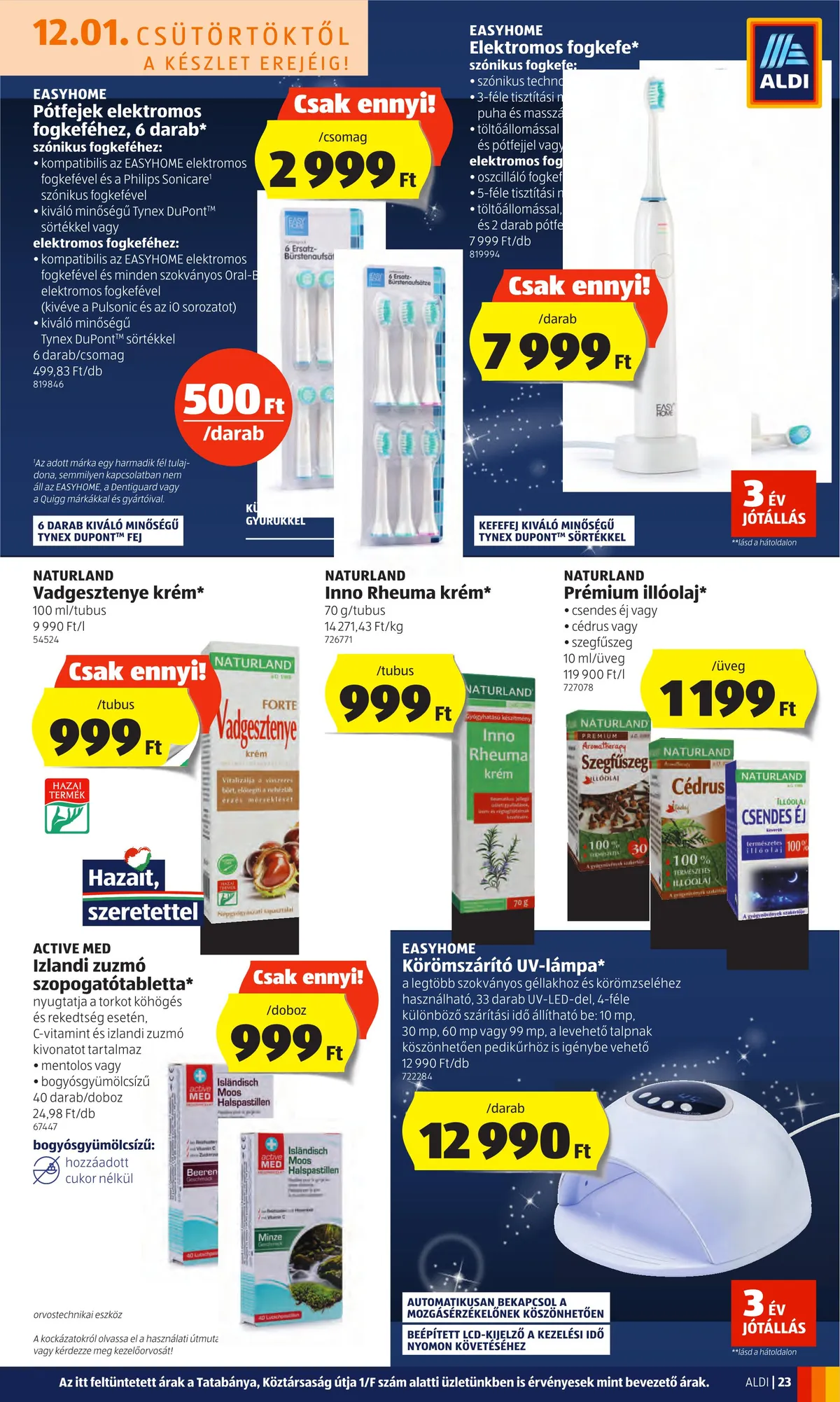 Aldi akciós újság 12.01–12.07 – 23. oldal