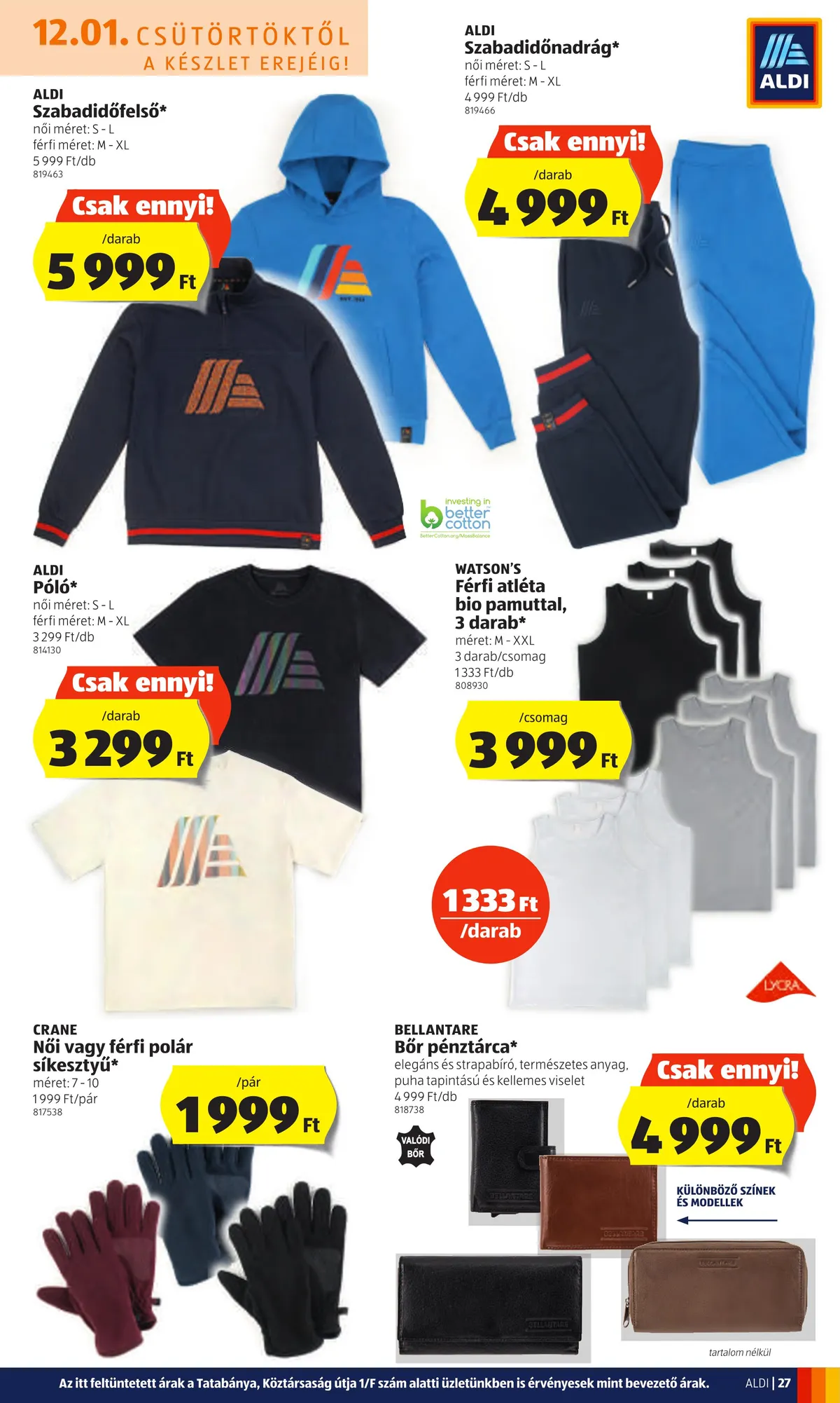 Aldi akciós újság 12.01–12.07 – 27. oldal