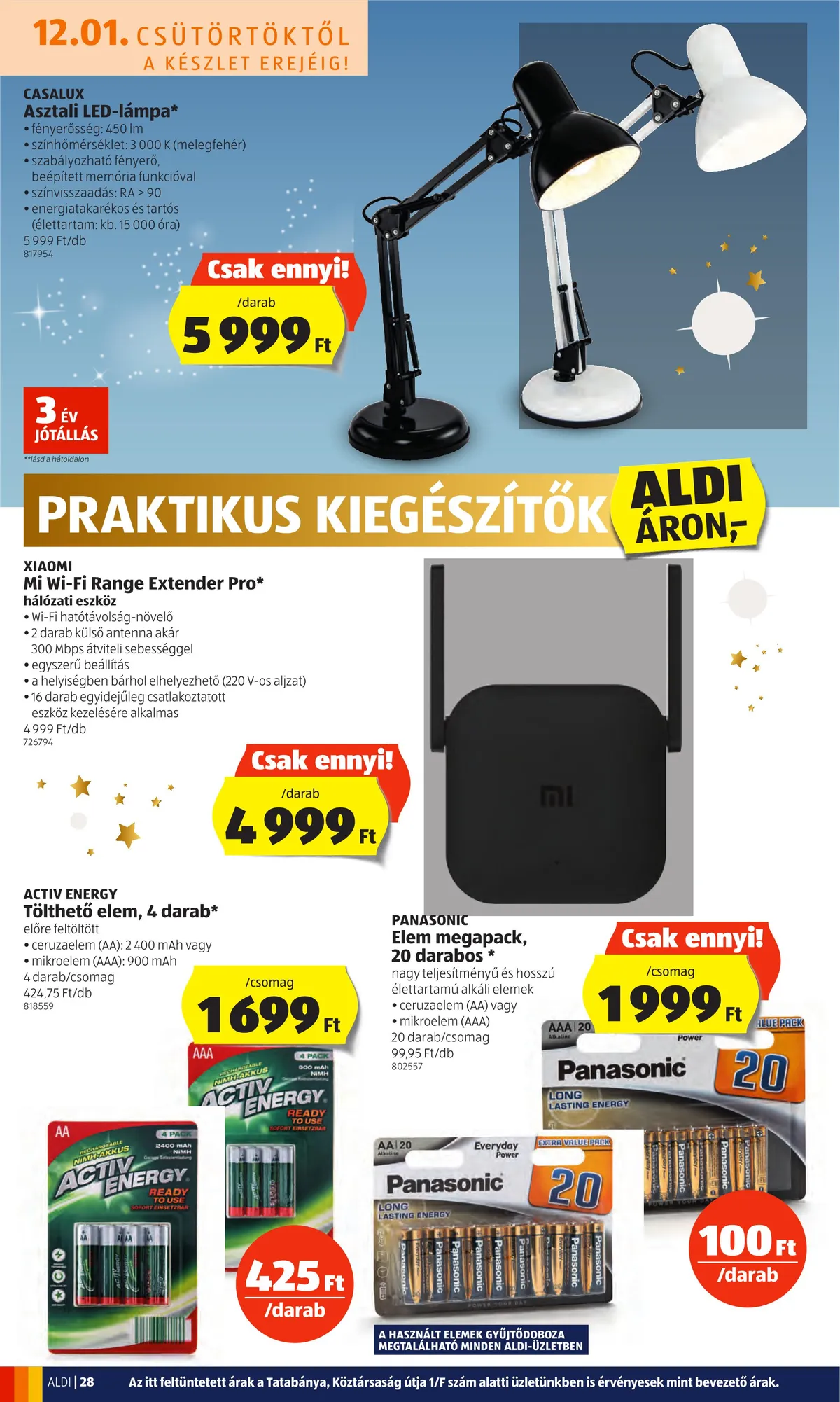 Aldi akciós újság 12.01–12.07 – 28. oldal
