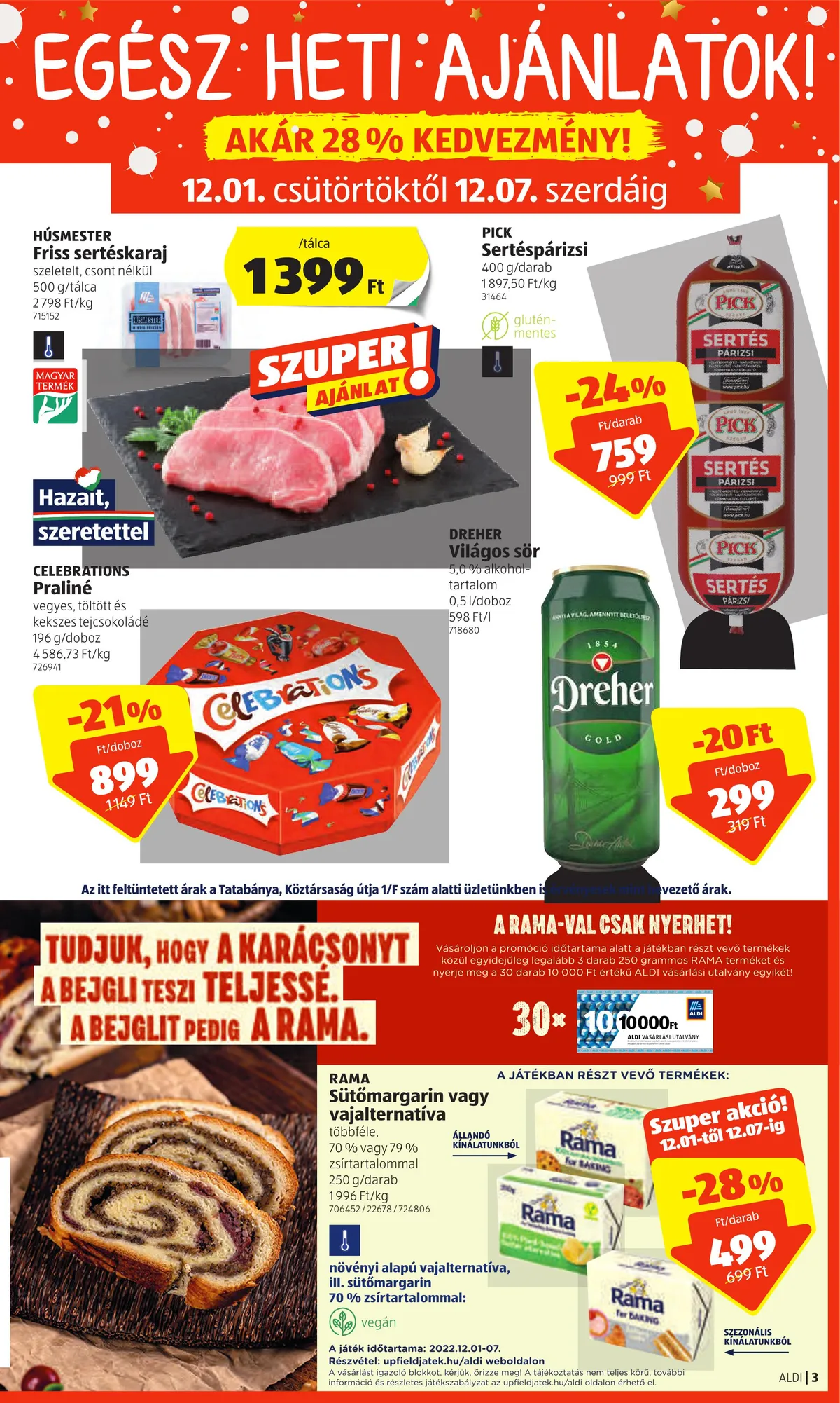 Aldi akciós újság 12.01–12.07 – 3. oldal