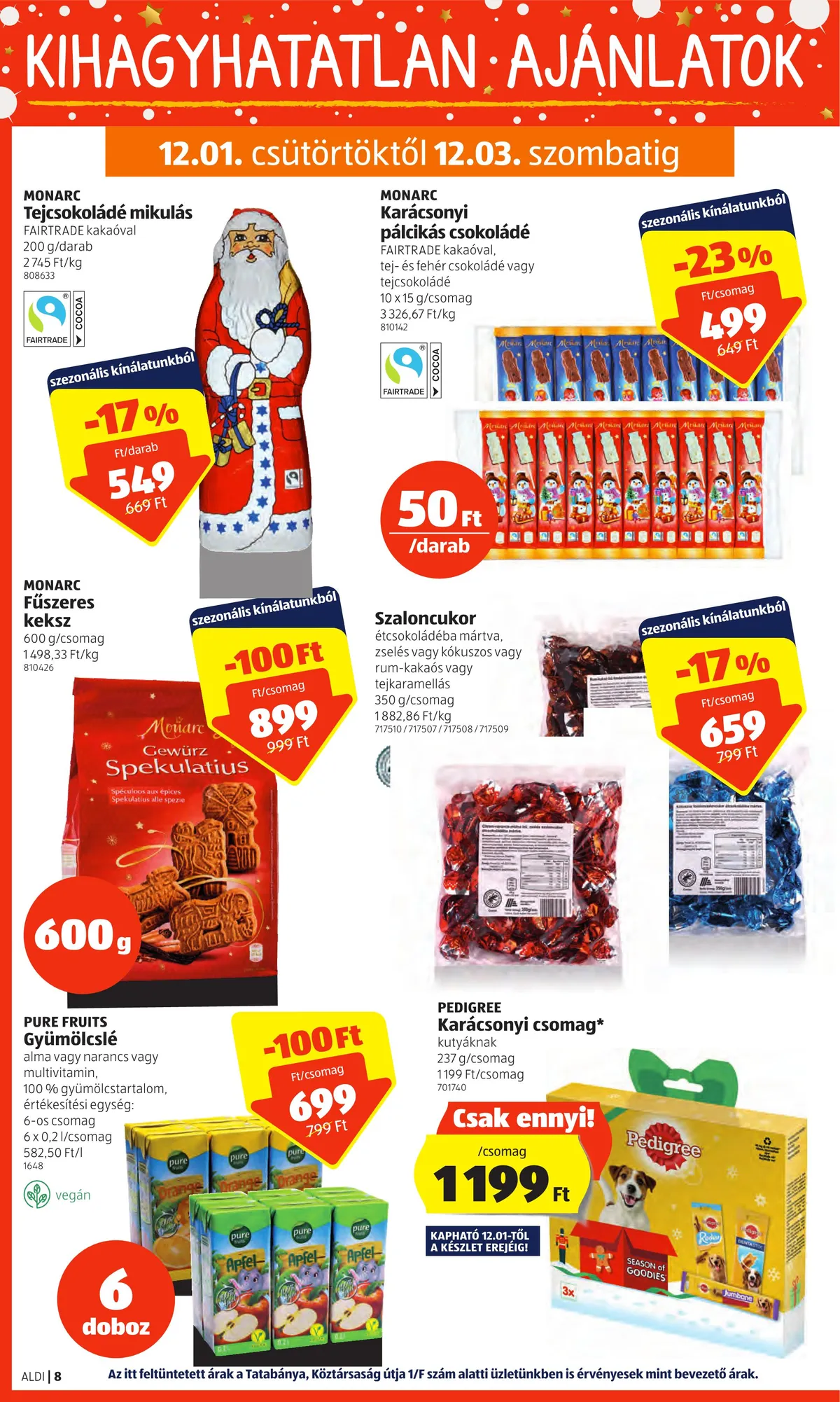 Aldi akciós újság 12.01–12.07 – 8. oldal