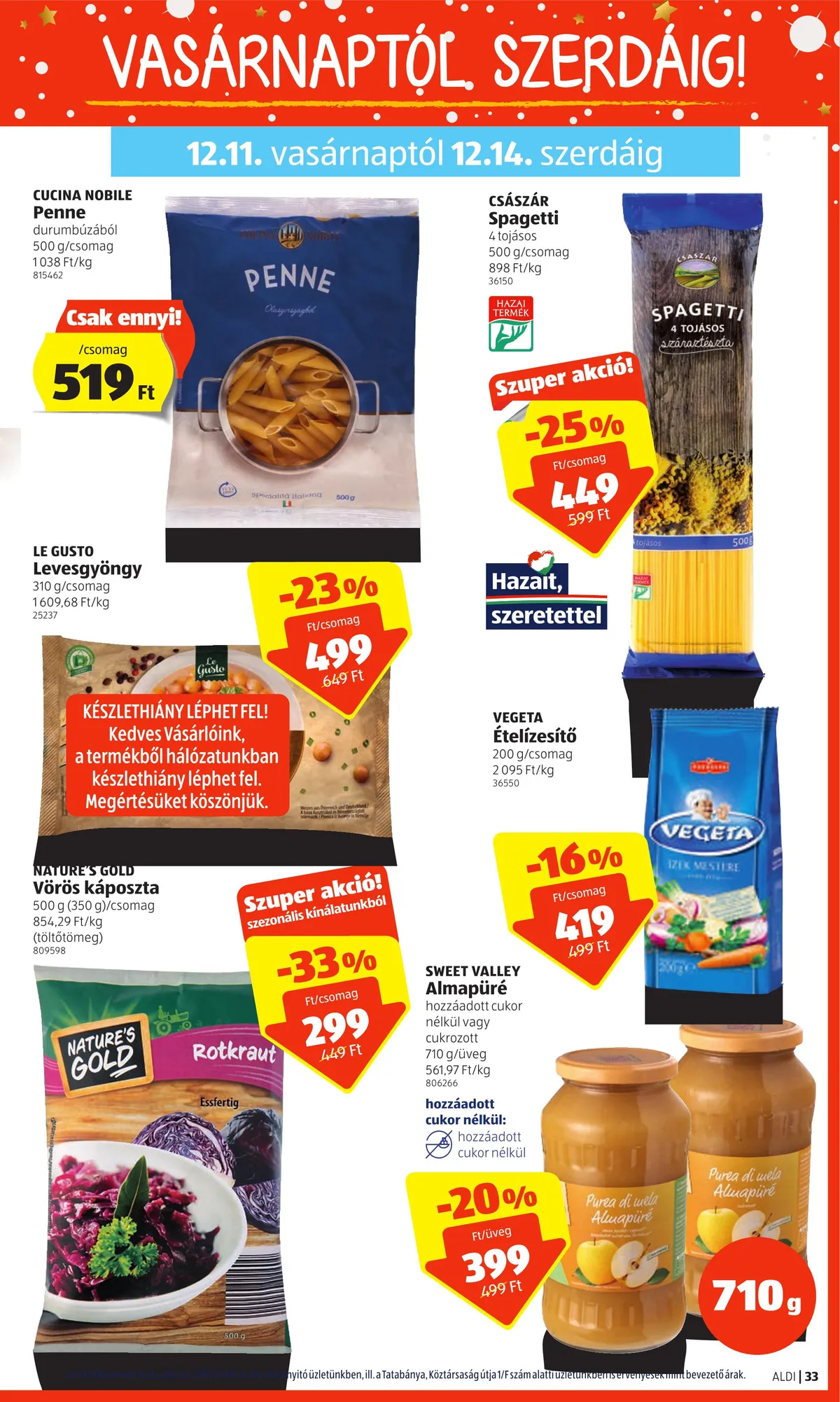 Aldi akciós újság 12.08–12.14 – 33. oldal
