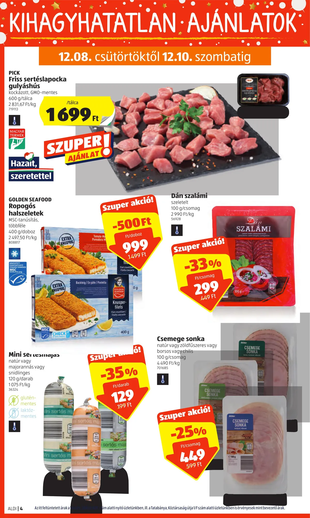 Aldi akciós újság 12.08–12.14 – 4. oldal