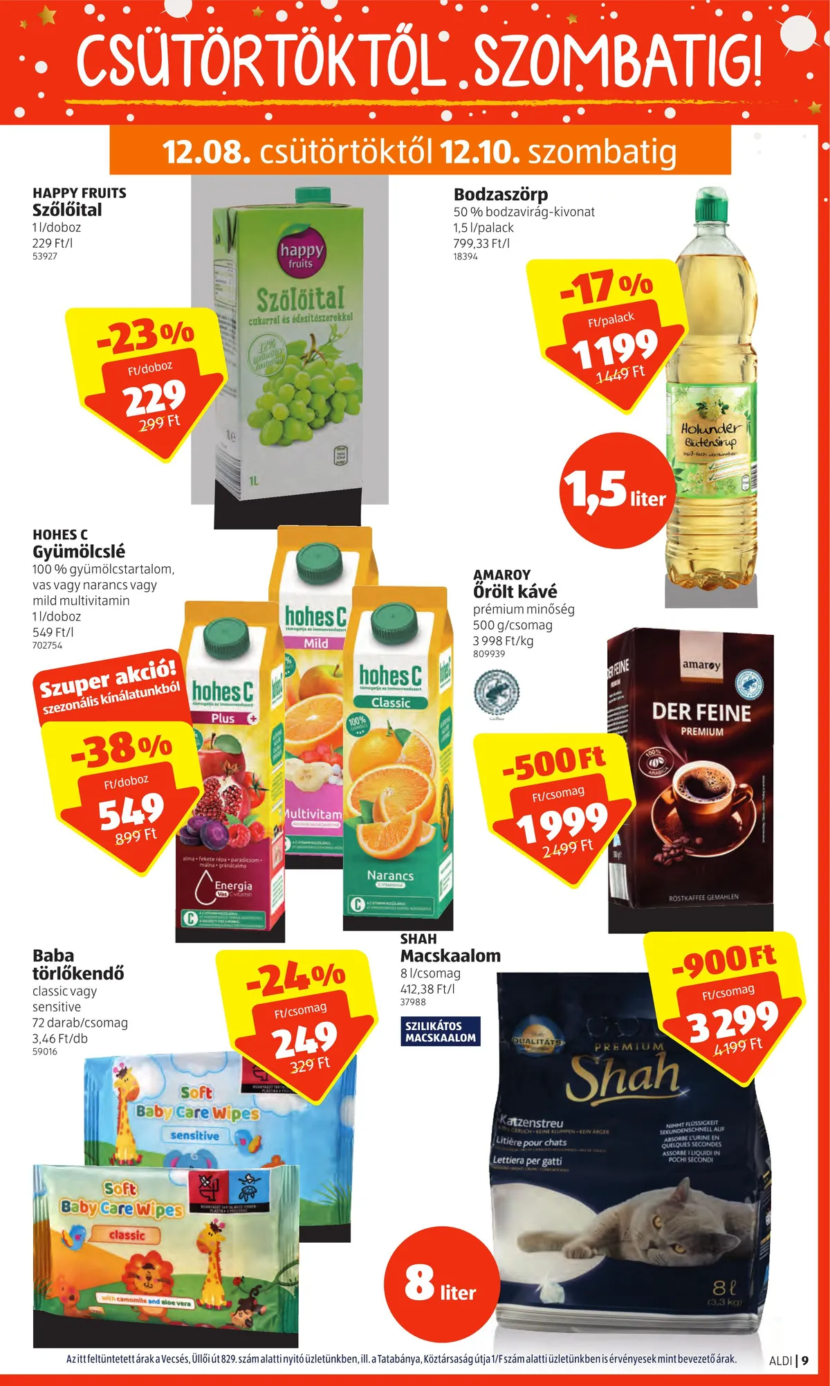 Aldi akciós újság 12.08–12.14 – 9. oldal