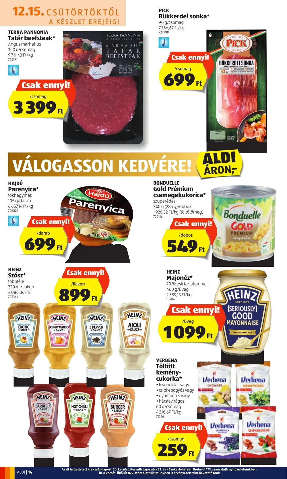 Aldi akciós újság 12.15–12.21 – 14. oldal