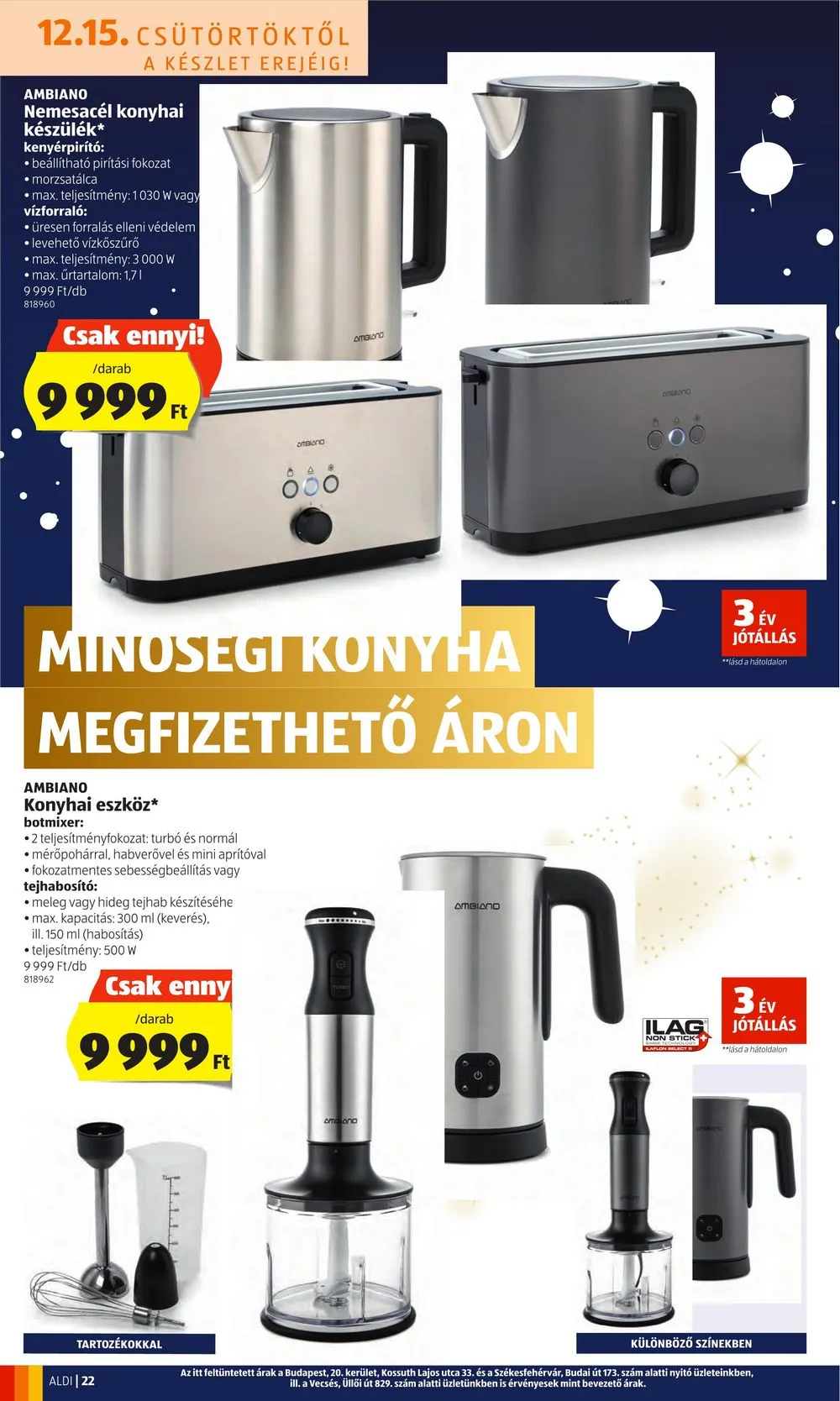 Aldi akciós újság 12.15–12.21 – 22. oldal