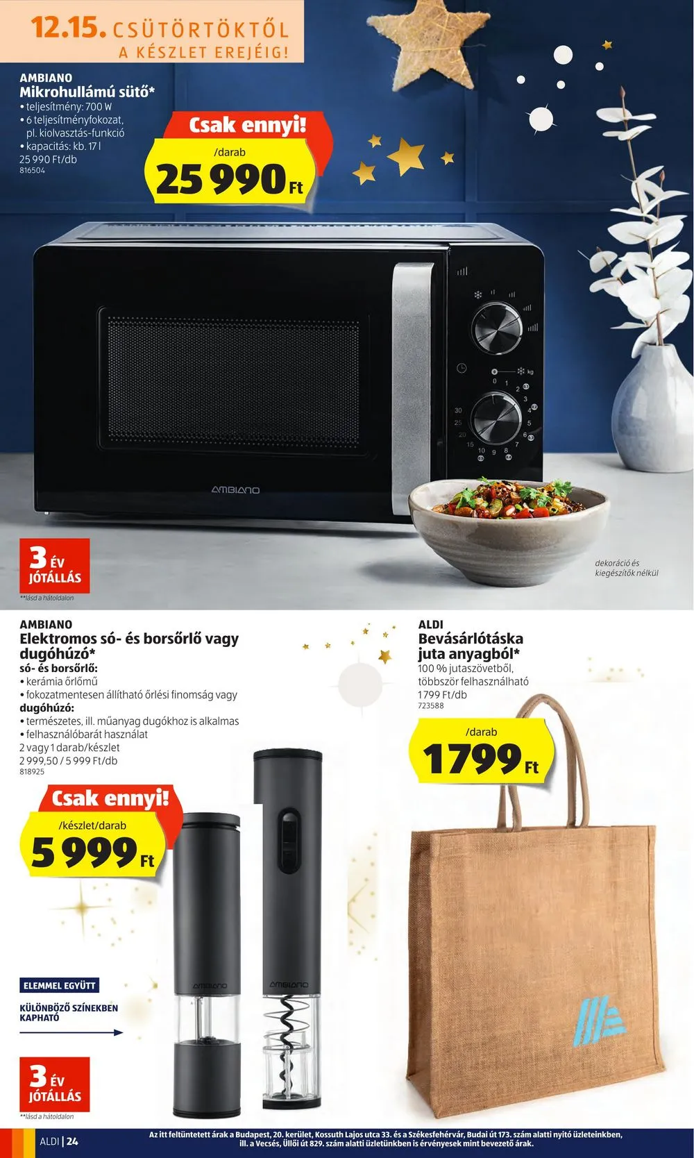Aldi akciós újság 12.15–12.21 – 24. oldal