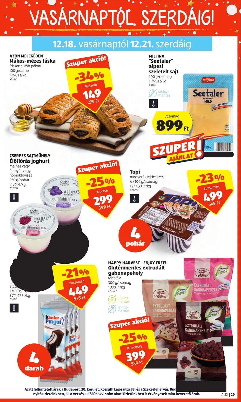 Aldi akciós újság 12.15–12.21 – 29. oldal