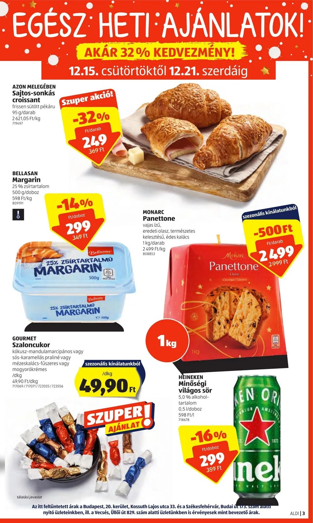 Aldi akciós újság 12.15–12.21 – 3. oldal
