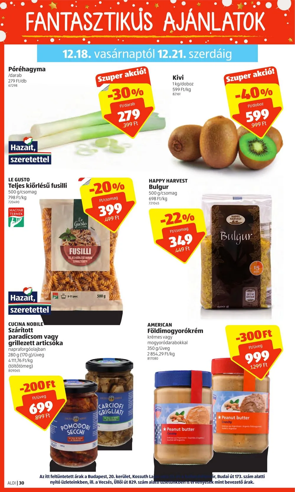 Aldi akciós újság 12.15–12.21 – 30. oldal