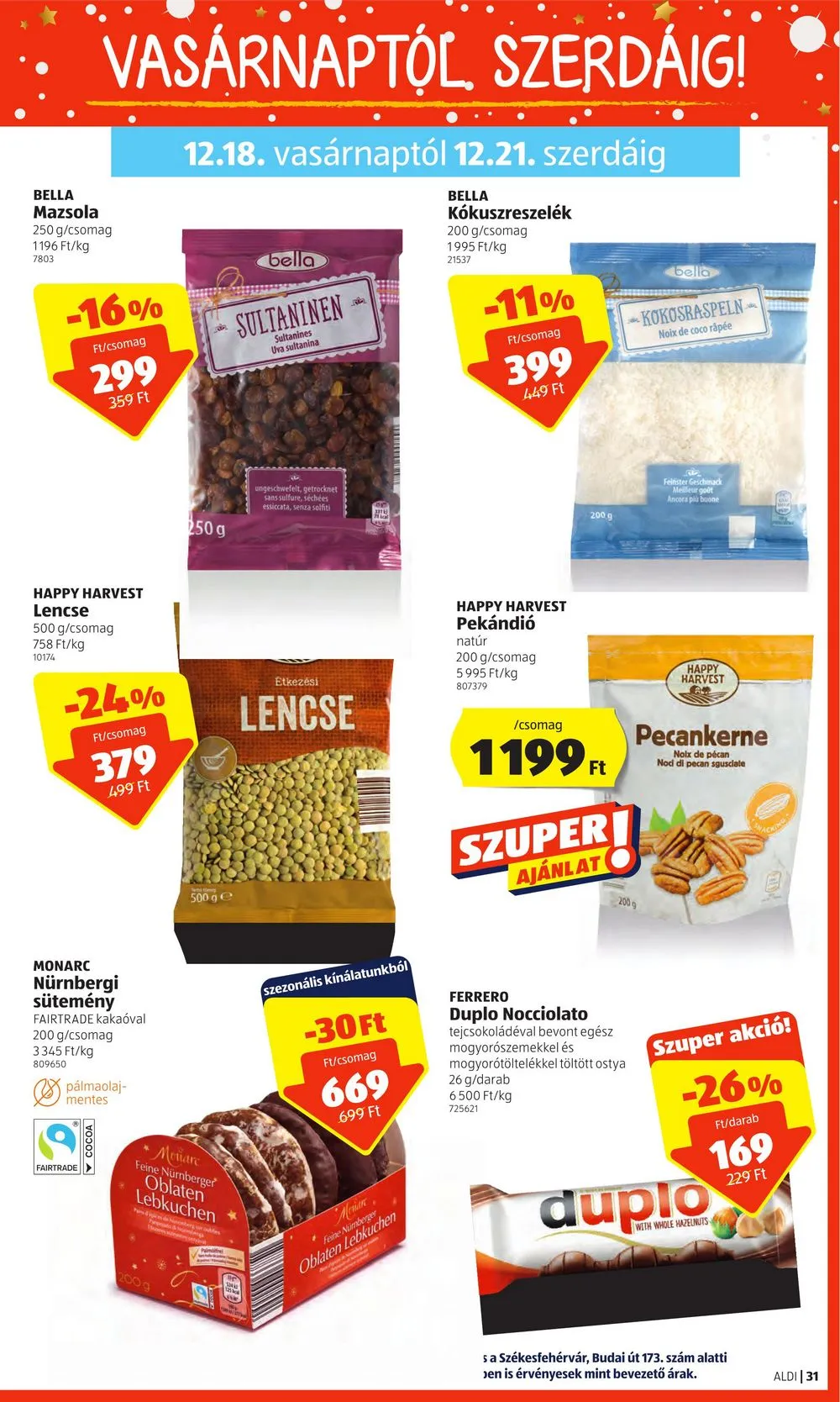 Aldi akciós újság 12.15–12.21 – 31. oldal
