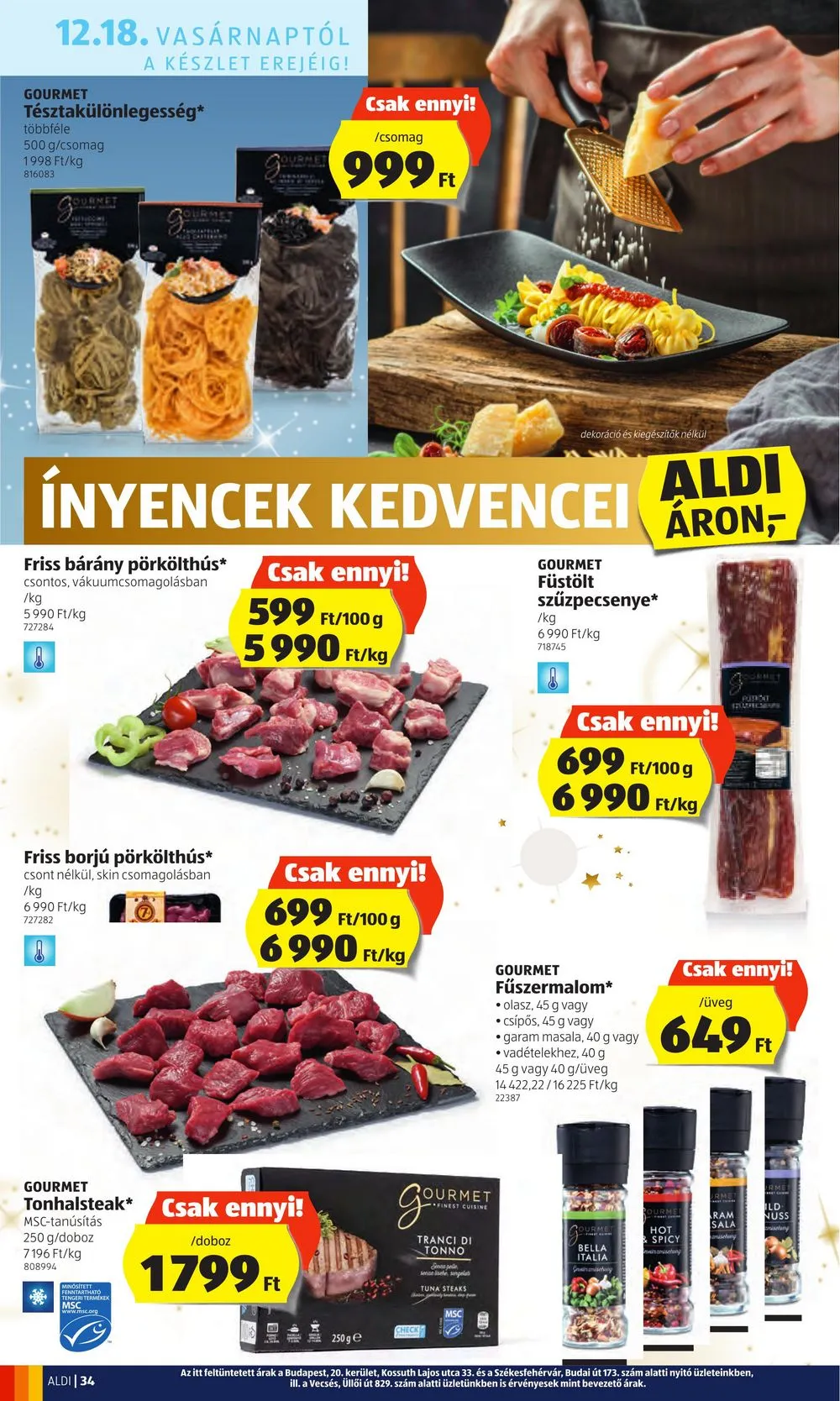 Aldi akciós újság 12.15–12.21 – 34. oldal