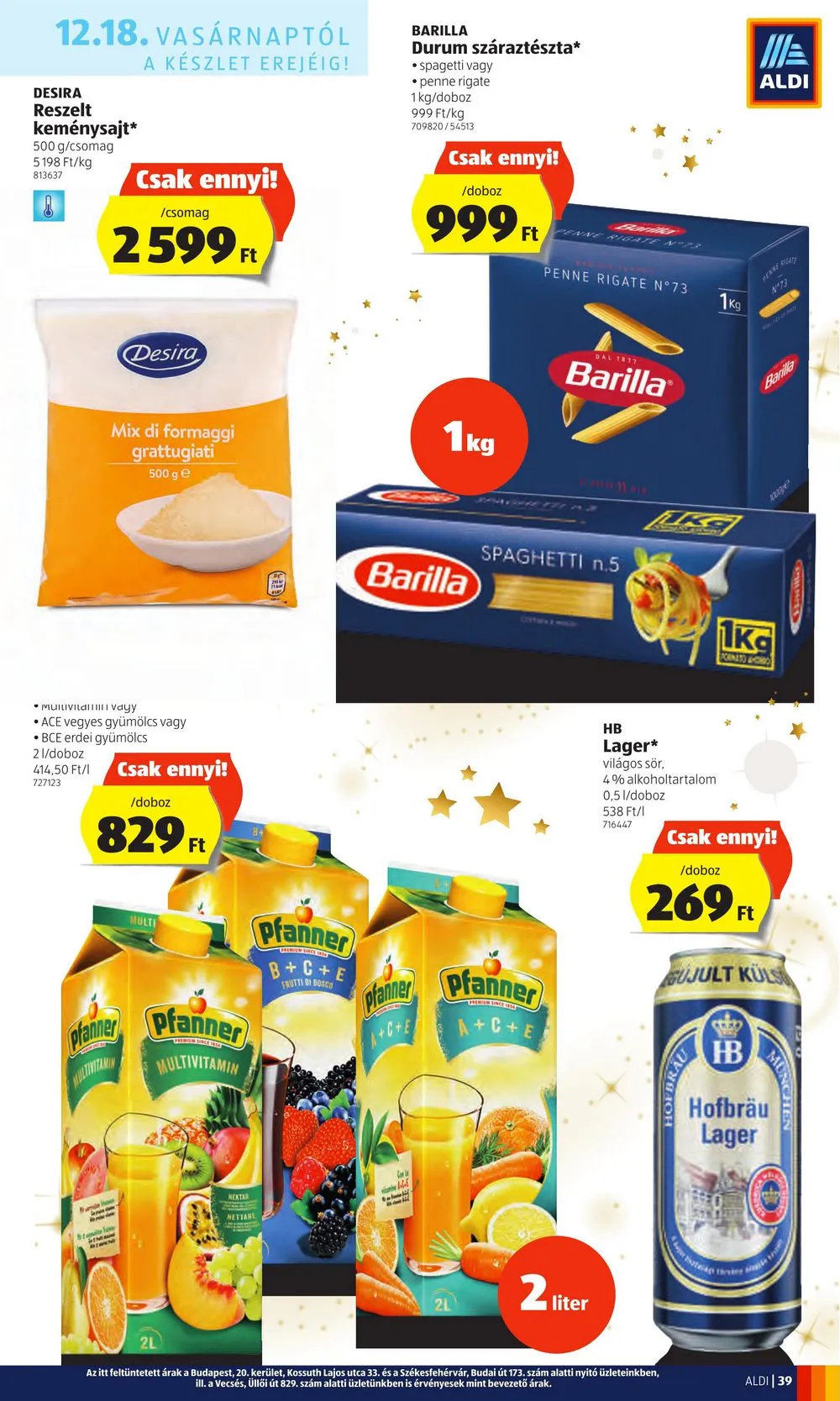 Aldi akciós újság 12.15–12.21 – 39. oldal