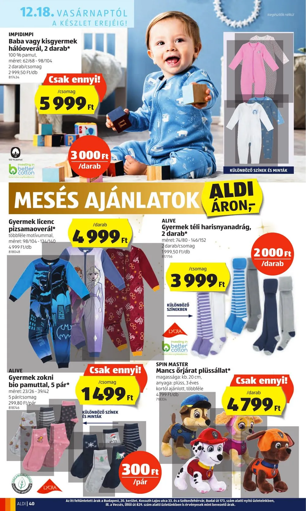 Aldi akciós újság 12.15–12.21 – 40. oldal