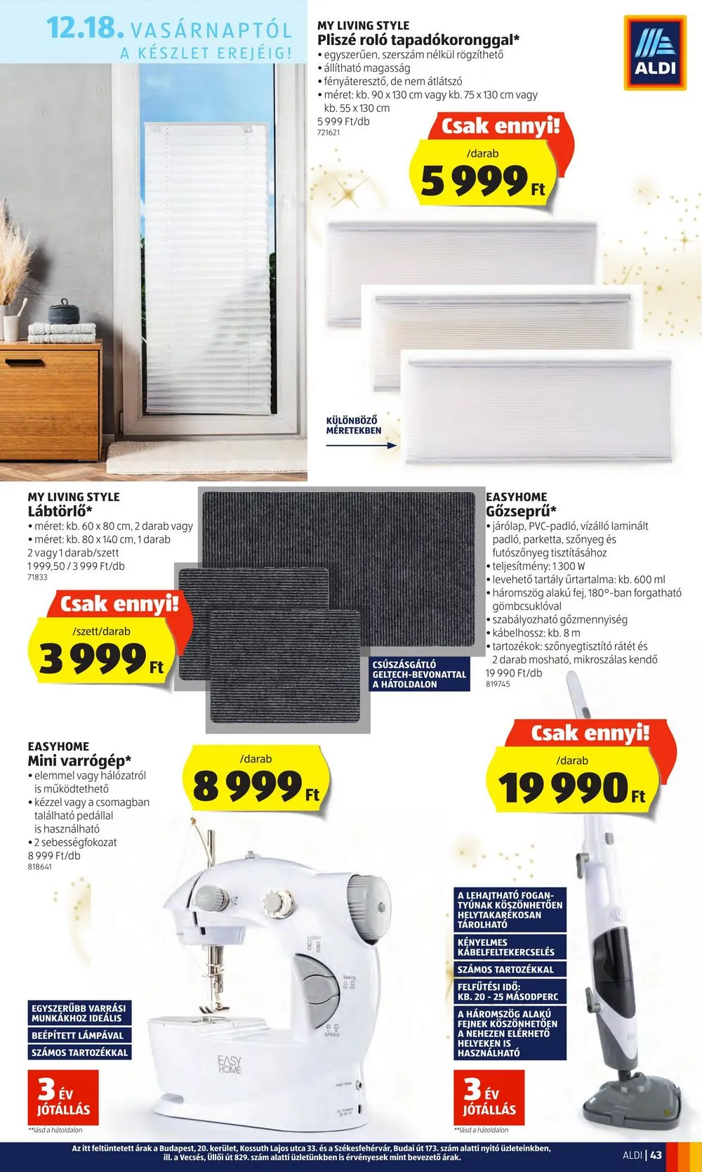 Aldi akciós újság 12.15–12.21 – 43. oldal