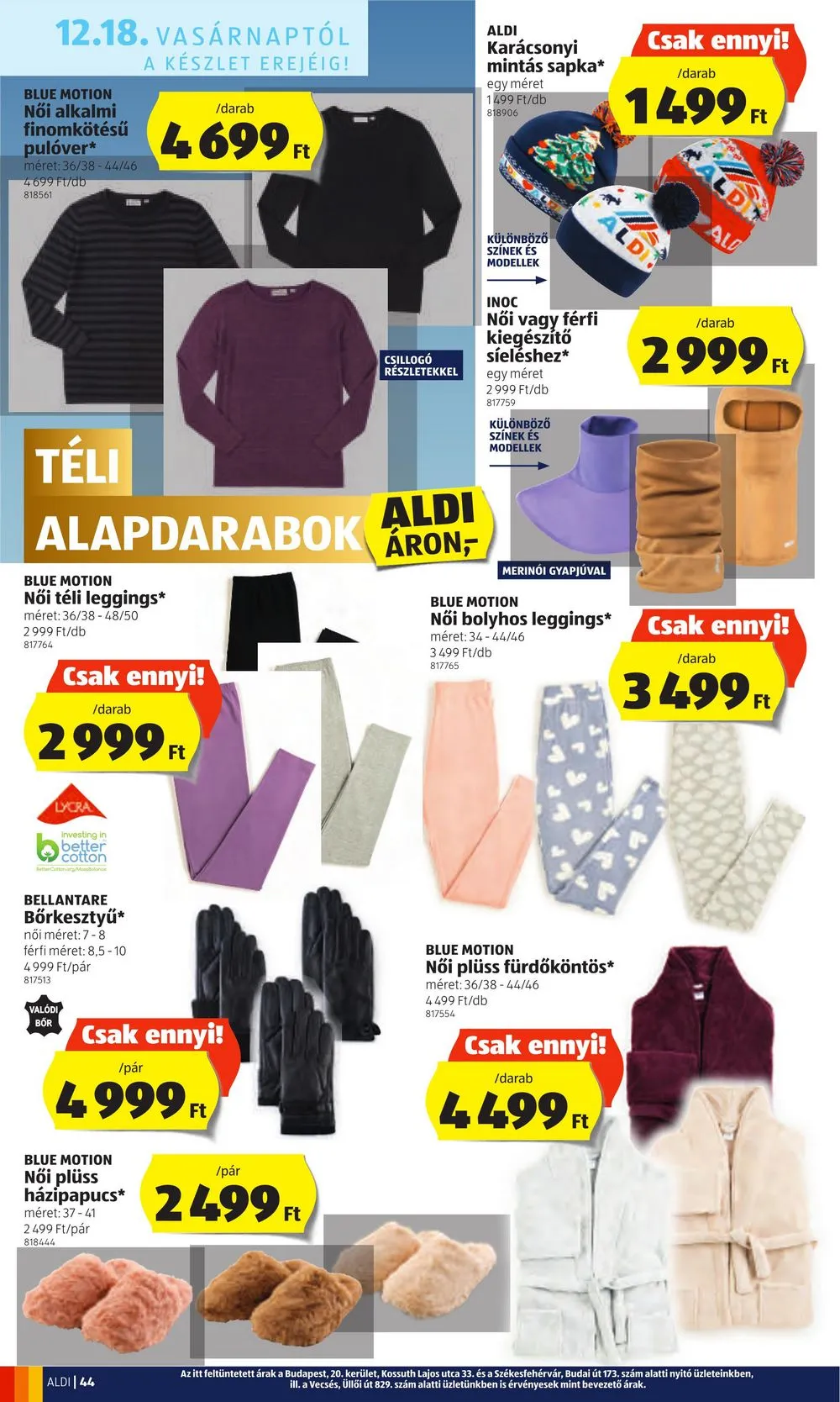 Aldi akciós újság 12.15–12.21 – 44. oldal
