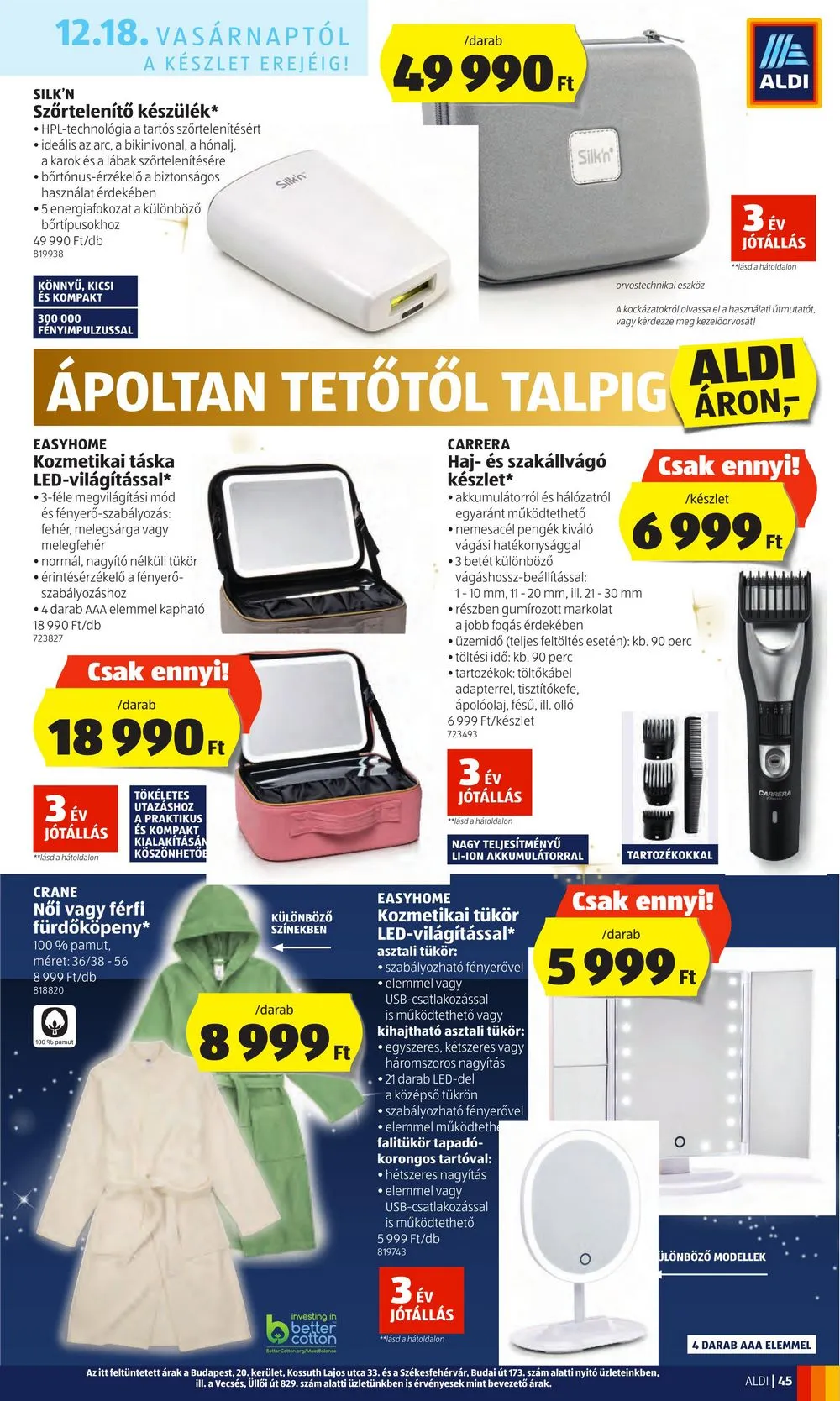 Aldi akciós újság 12.15–12.21 – 45. oldal