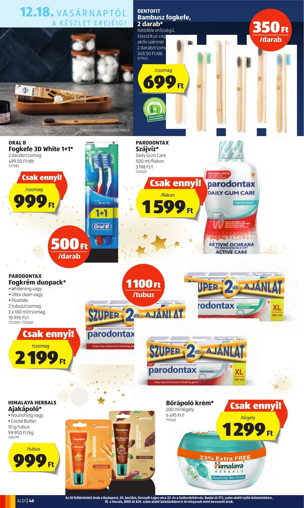 Aldi akciós újság 12.15–12.21 – 46. oldal
