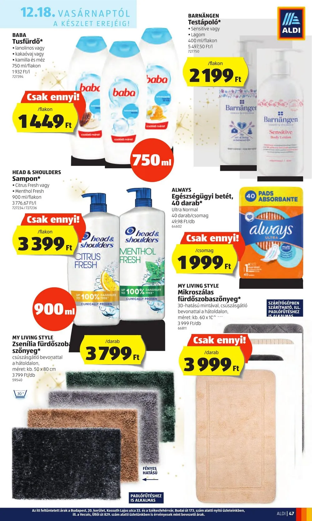 Aldi akciós újság 12.15–12.21 – 47. oldal