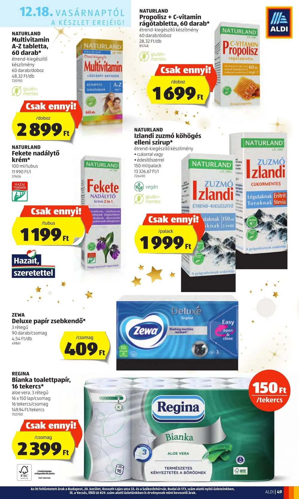 Aldi akciós újság 12.15–12.21 – 49. oldal