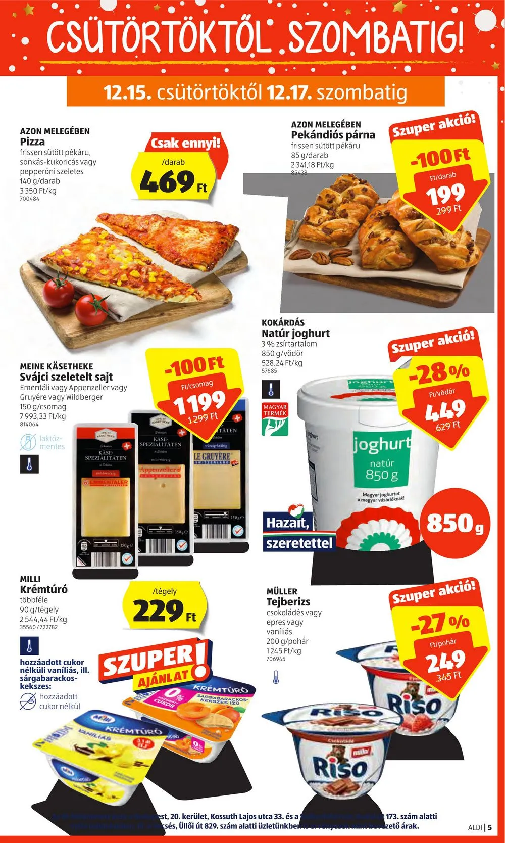 Aldi akciós újság 12.15–12.21 – 5. oldal