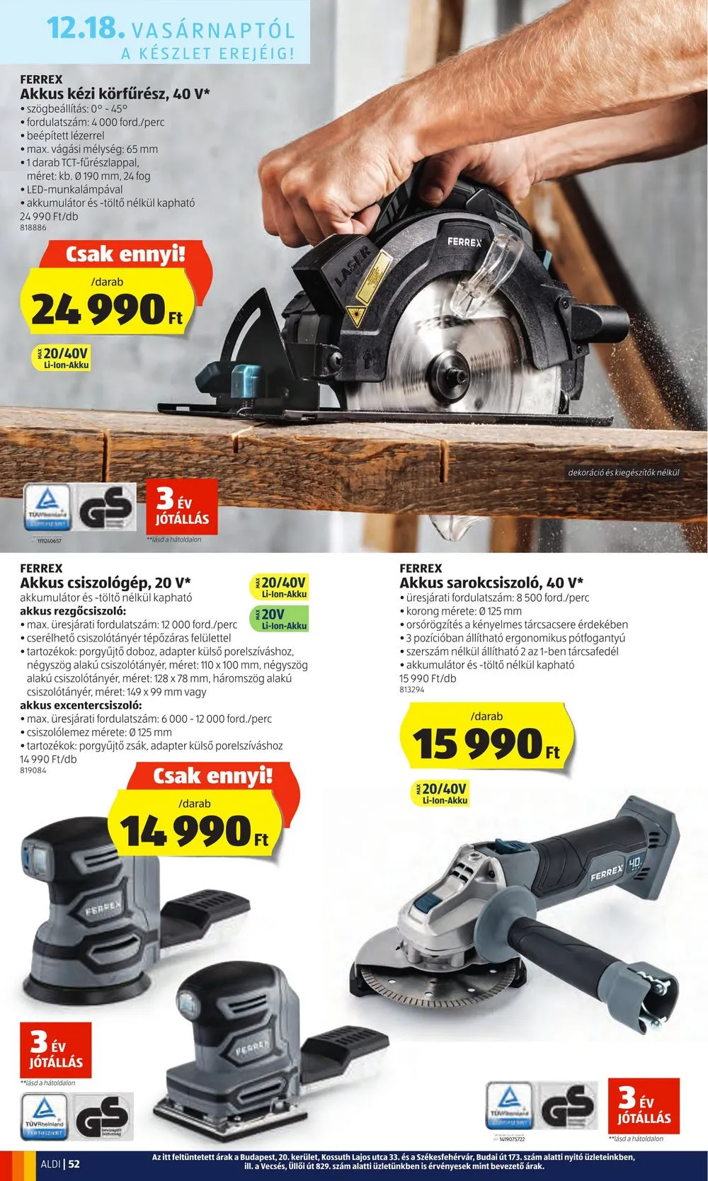 Aldi akciós újság 12.15–12.21 – 52. oldal