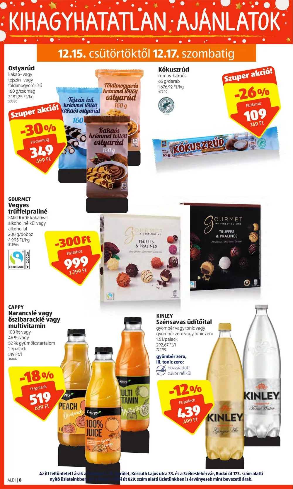 Aldi akciós újság 12.15–12.21 – 8. oldal