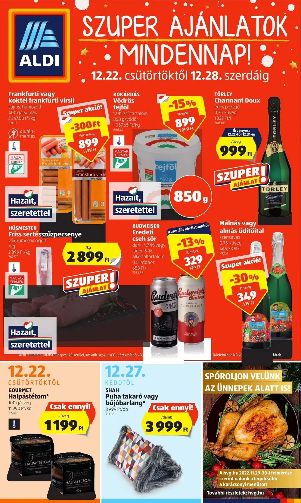 Aldi akciós újság 12.22–12.28