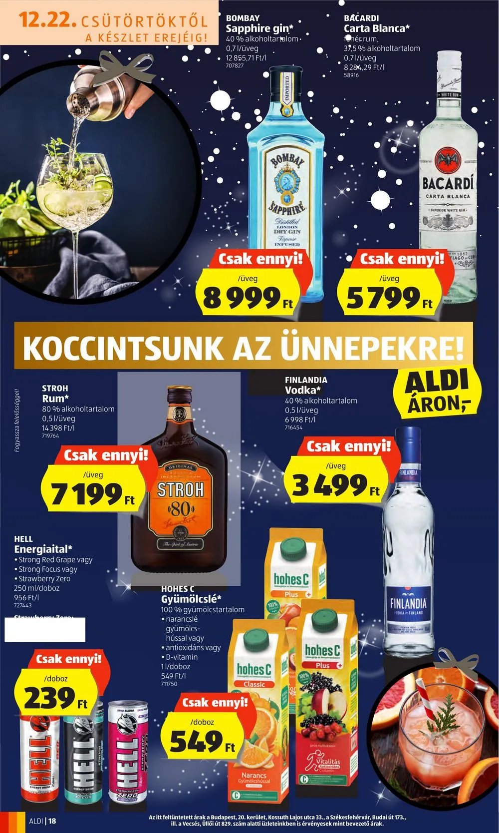 Aldi akciós újság 12.22–12.28 – 18. oldal