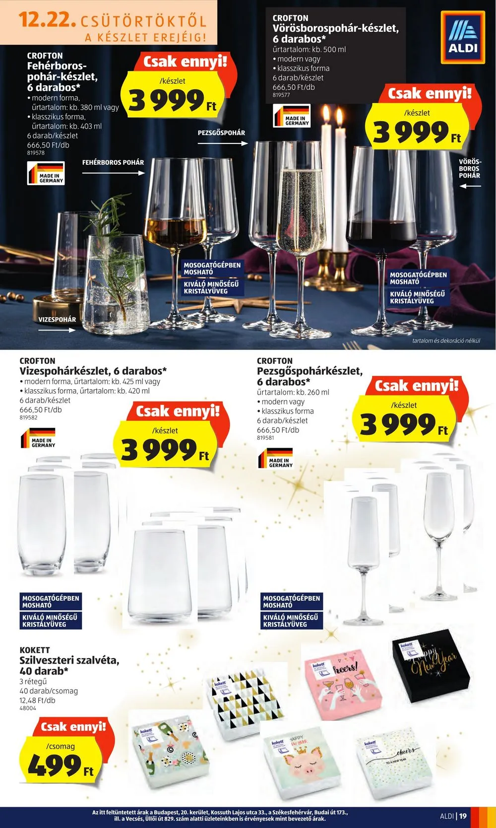 Aldi akciós újság 12.22–12.28 – 19. oldal