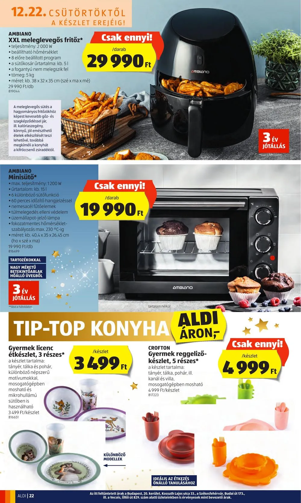 Aldi akciós újság 12.22–12.28 – 22. oldal