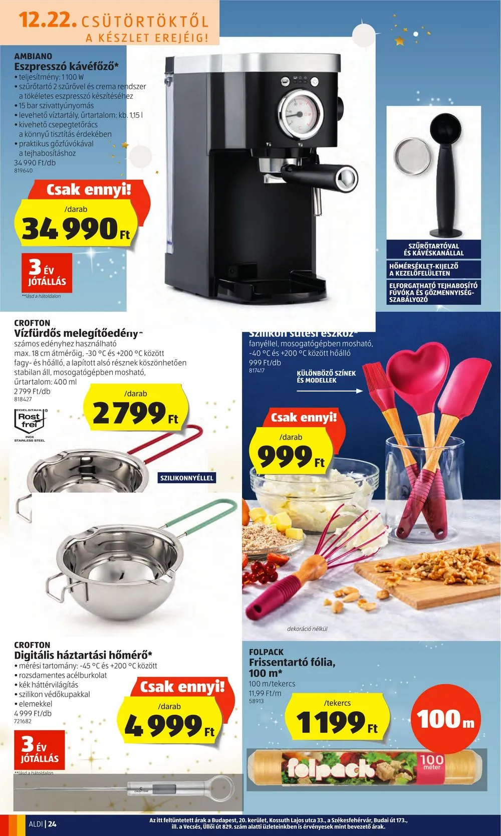 Aldi akciós újság 12.22–12.28 – 24. oldal