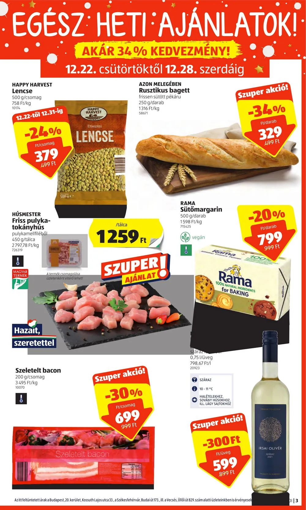 Aldi akciós újság 12.22–12.28 – 3. oldal