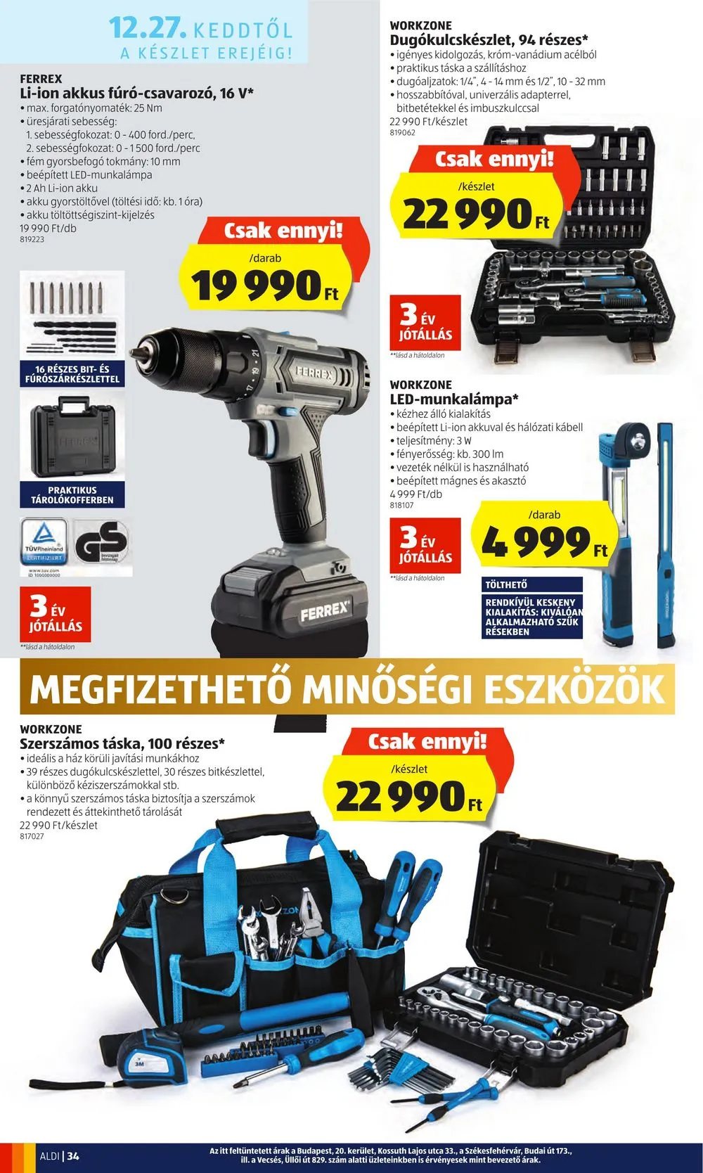 Aldi akciós újság 12.22–12.28 – 34. oldal