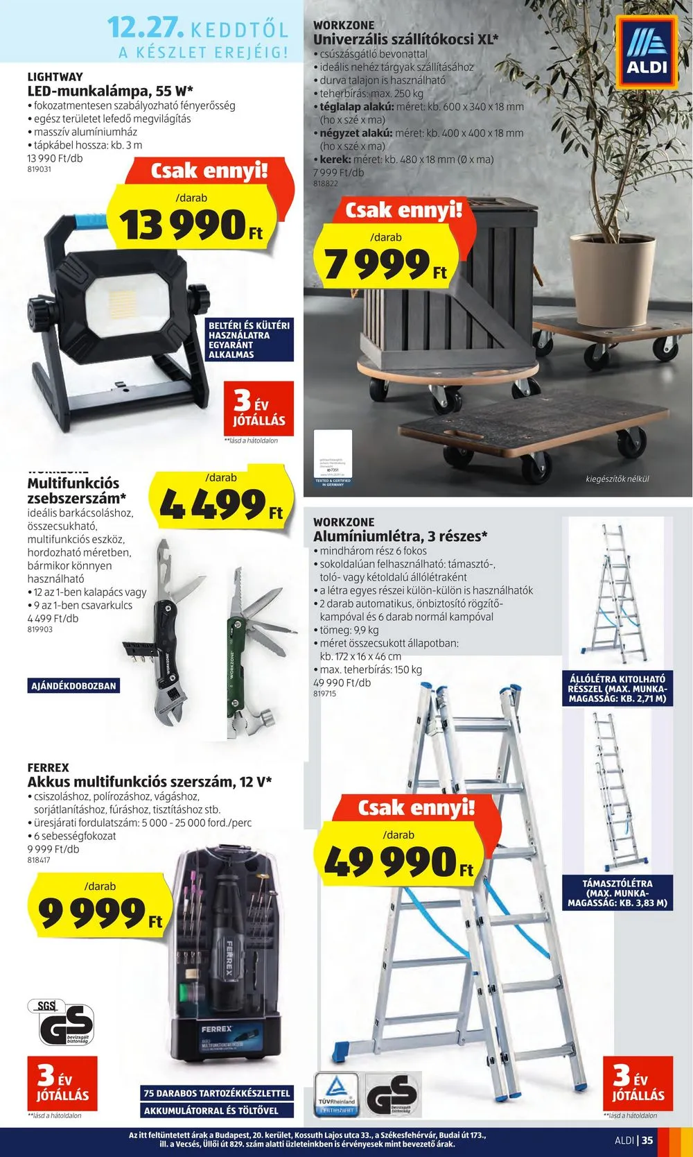 Aldi akciós újság 12.22–12.28 – 35. oldal