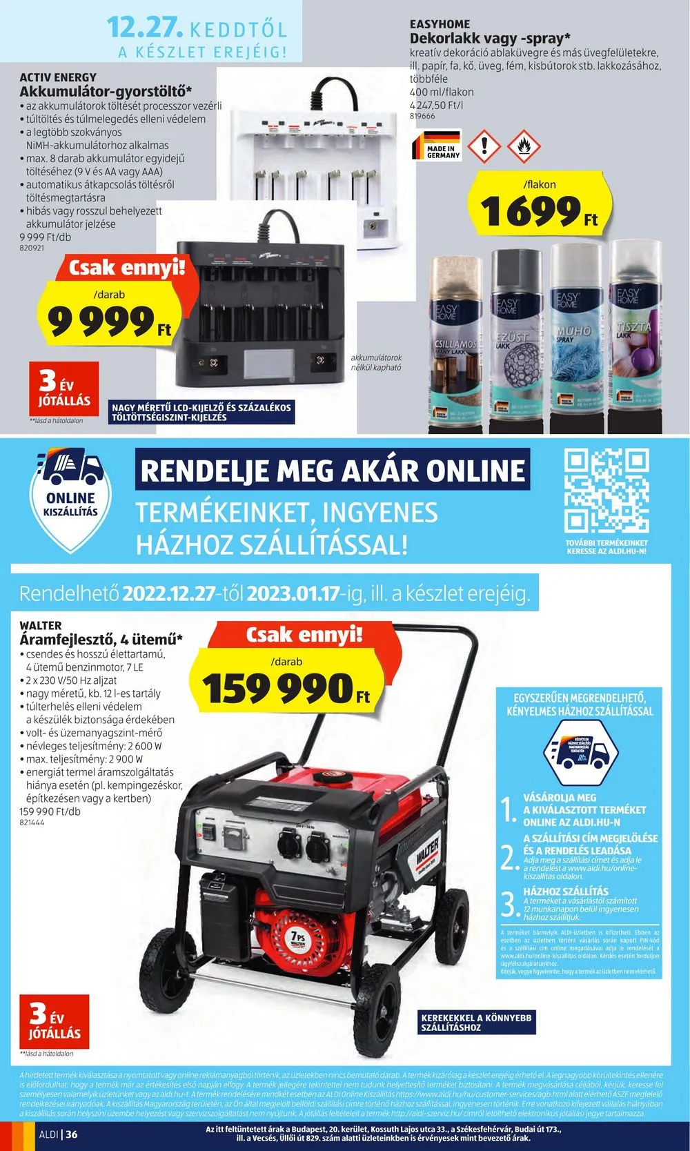 Aldi akciós újság 12.22–12.28 – 36. oldal