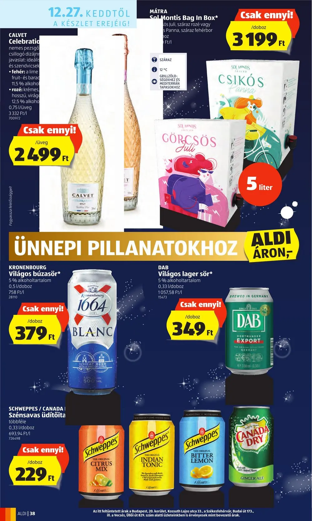Aldi akciós újság 12.22–12.28 – 38. oldal