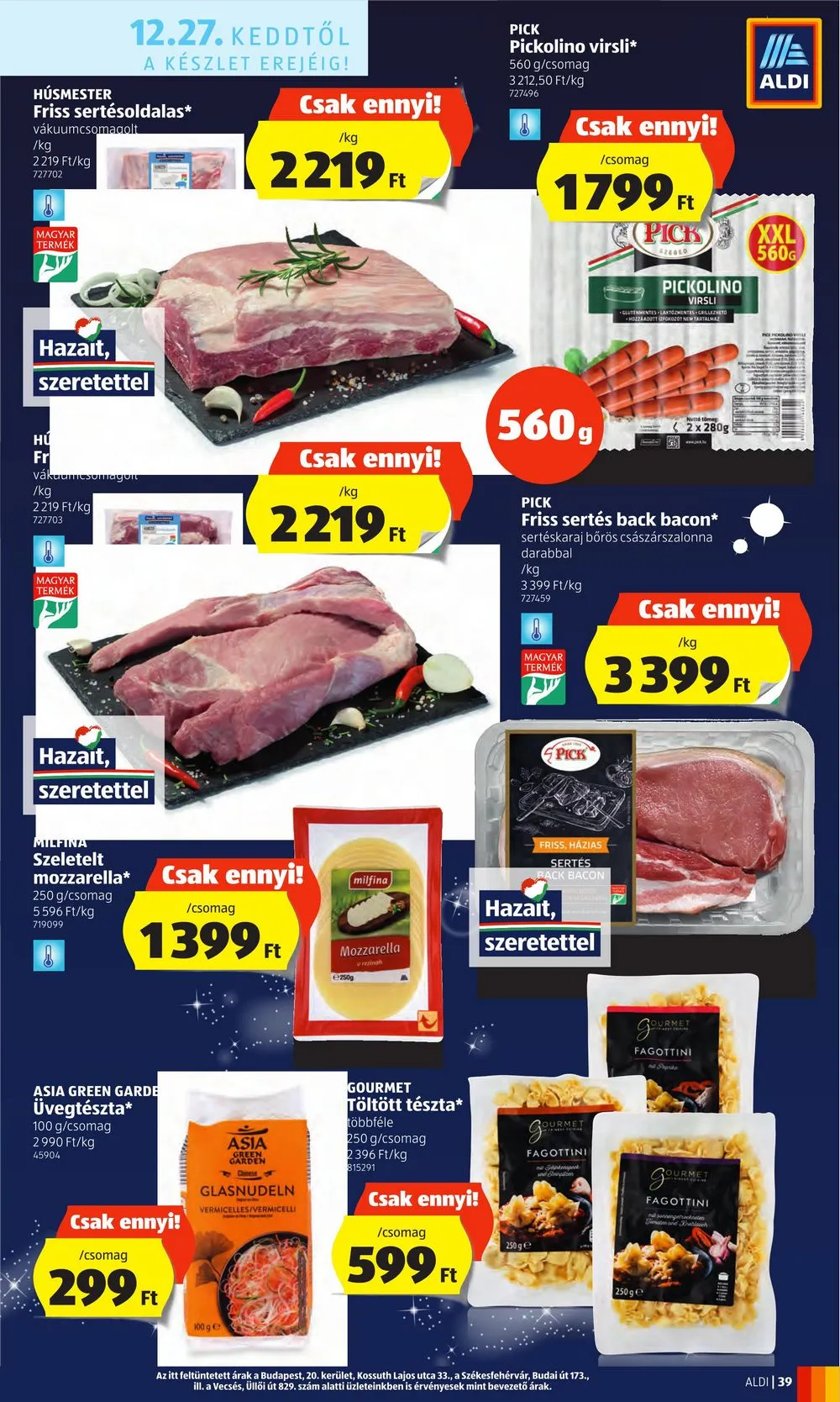 Aldi akciós újság 12.22–12.28 – 39. oldal