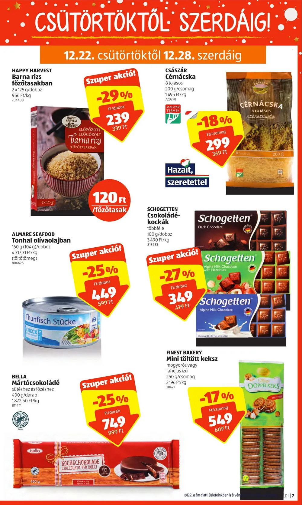 Aldi akciós újság 12.22–12.28 – 7. oldal