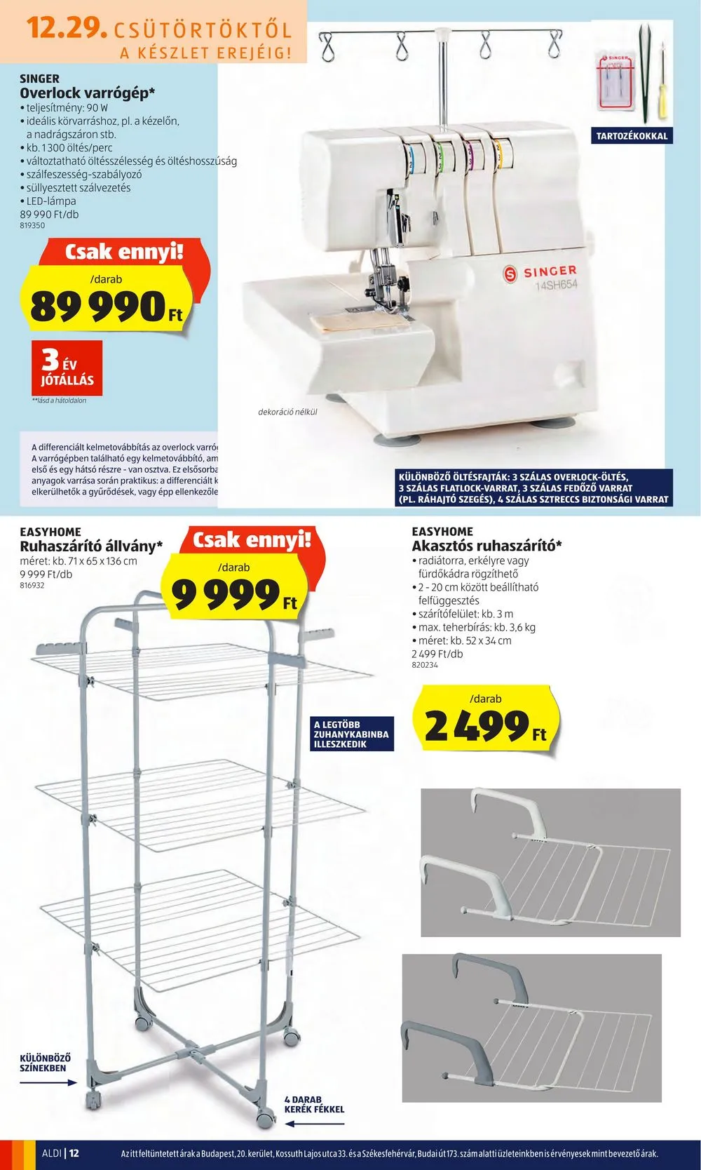 Aldi akciós újság 12.29–01.04 – 12. oldal