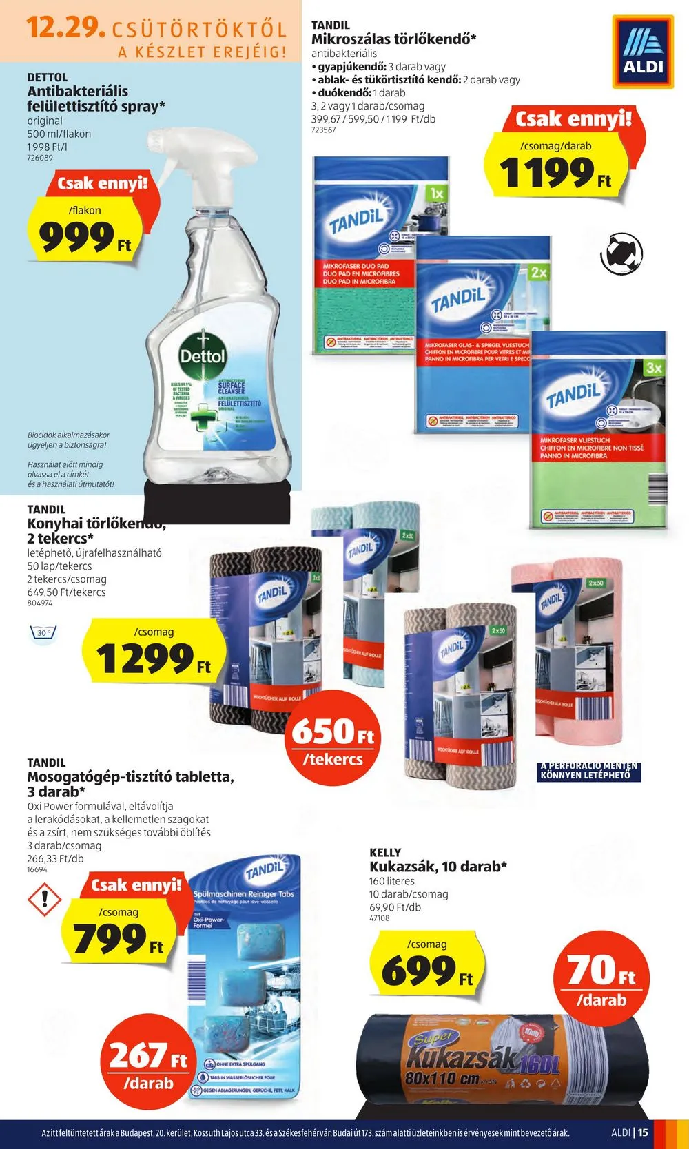 Aldi akciós újság 12.29–01.04 – 15. oldal