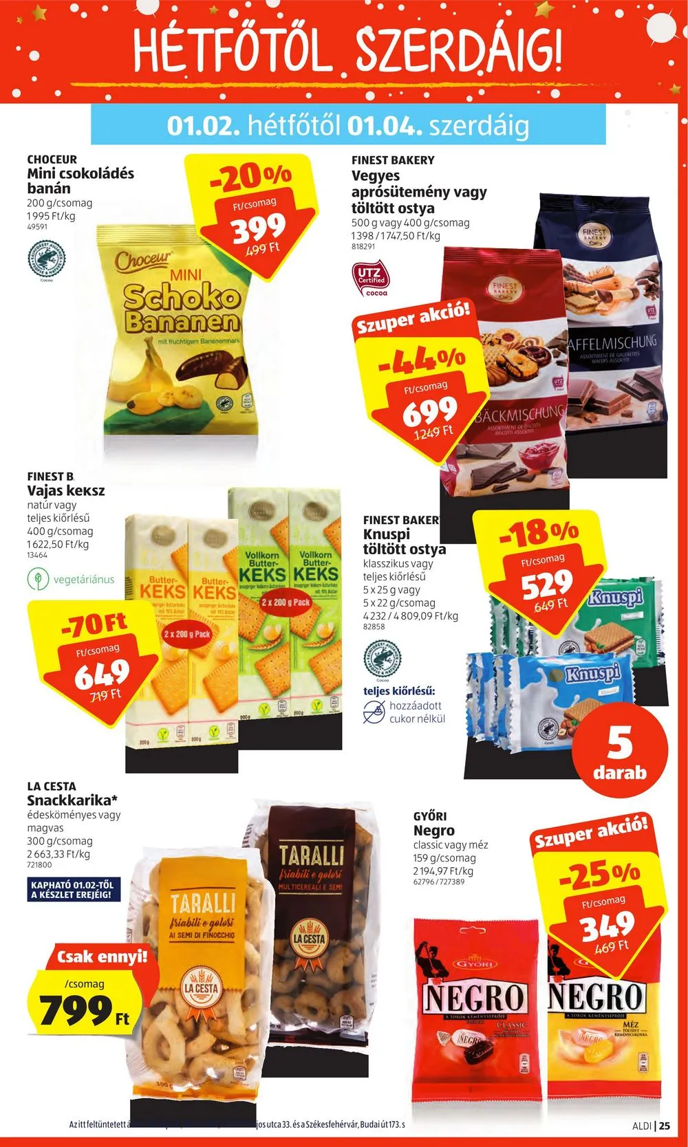 Aldi akciós újság 12.29–01.04 – 25. oldal