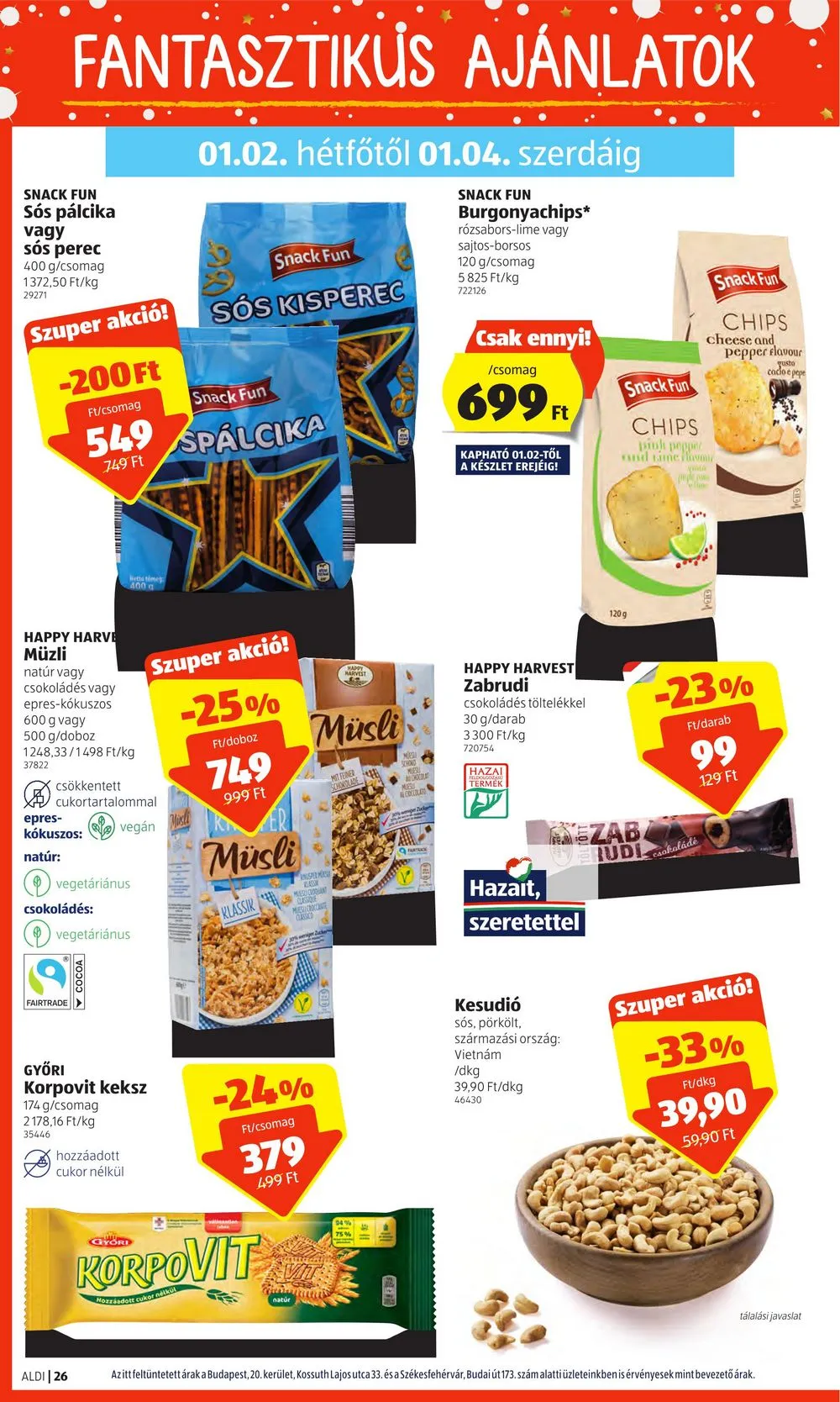 Aldi akciós újság 12.29–01.04 – 26. oldal